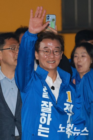 전재수 부산시장 후보, 동래 집중유세