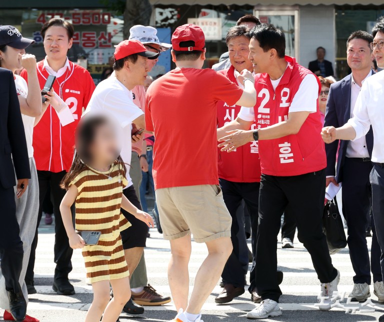 주말유세 나선 정원오·오세훈