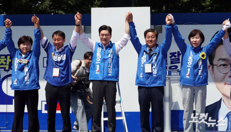 주말유세 나선 정원오·오세훈