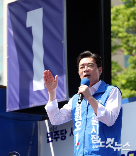 주말유세 나선 정원오·오세훈