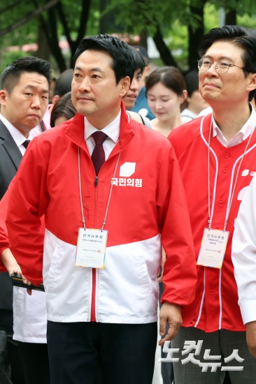 장동혁, 경의선 숲길에서 지원유세