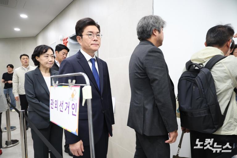 사전투표하는 정원오 후보
