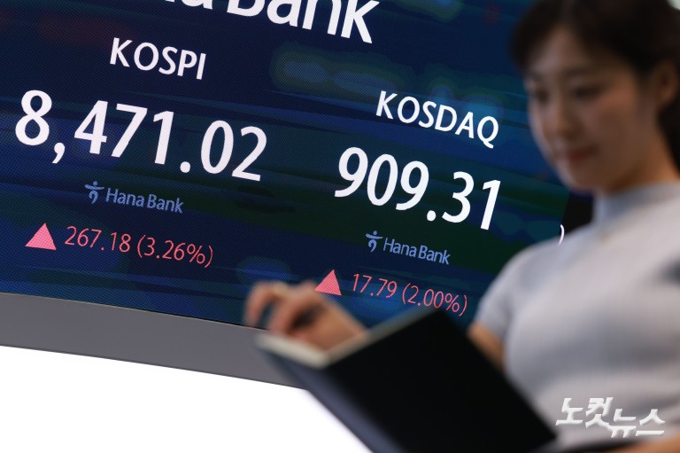 코스피, 역대급 폭락 딛고 하루 만에 반등…8400선 회복