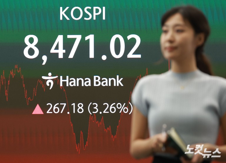 코스피, 역대급 폭락 딛고 하루 만에 반등…8400선 회복