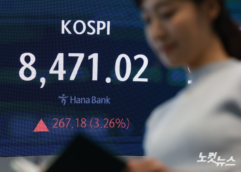코스피, 역대급 폭락 딛고 하루 만에 반등…8400선 회복
