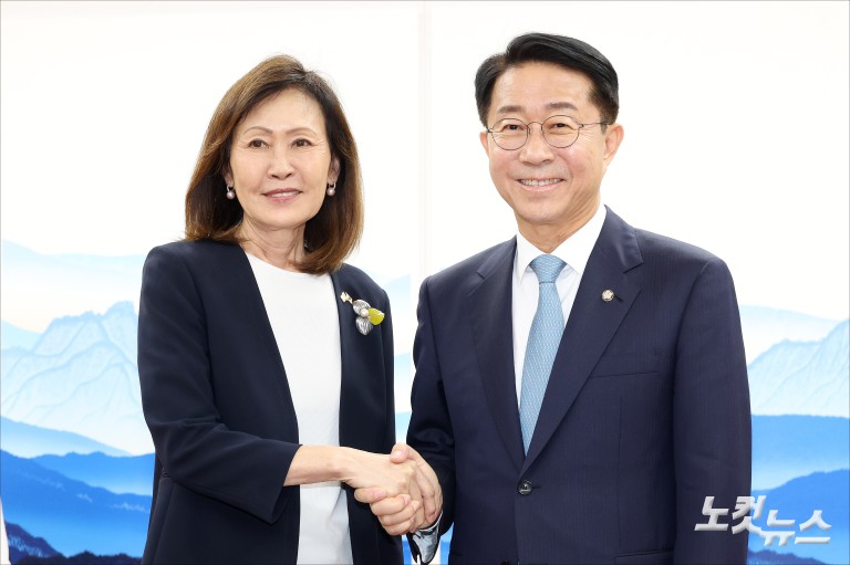 조정식 국회의장, 미셸 스틸 주한미국대사 접견