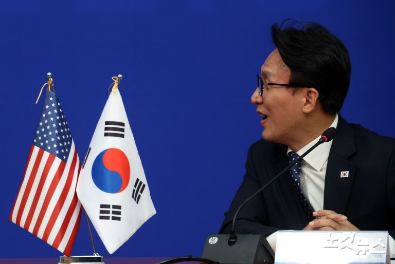 미셸 스틸 주한미국대사, 김민석 대표 예방