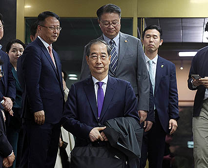 한덕수 결국 사퇴