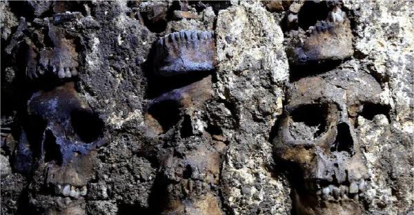 Additional excavation of’skeleton tower’ built with 119 skulls…  603 ashes identified